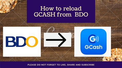 how to load gcash using bdo|HOW TO LOAD GCASH VIA BDO .